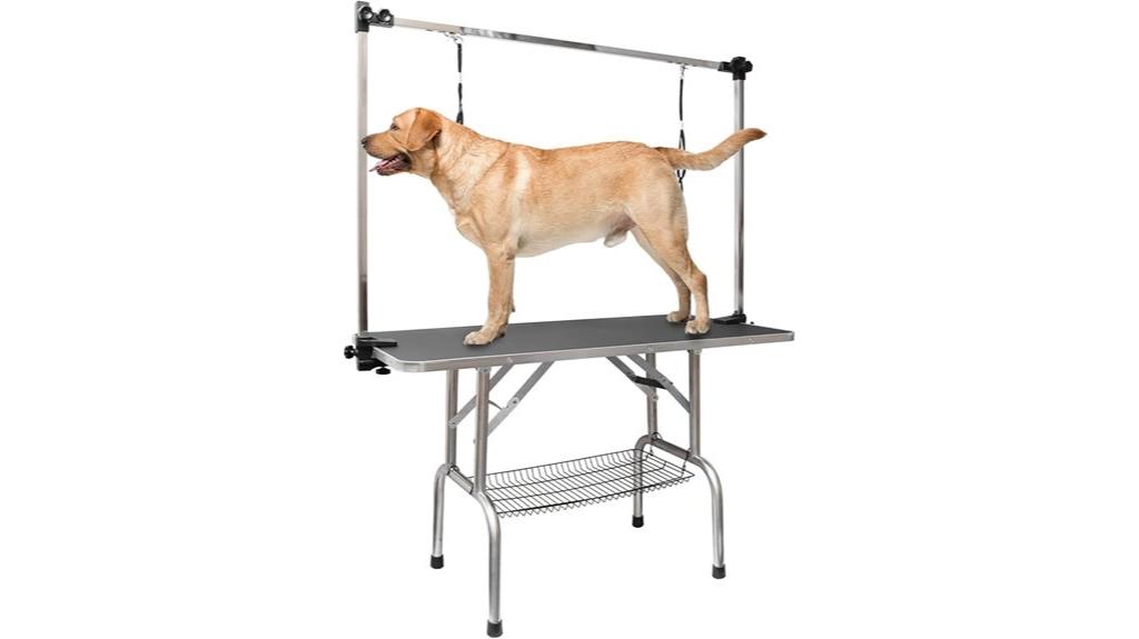 adjustable height dog table