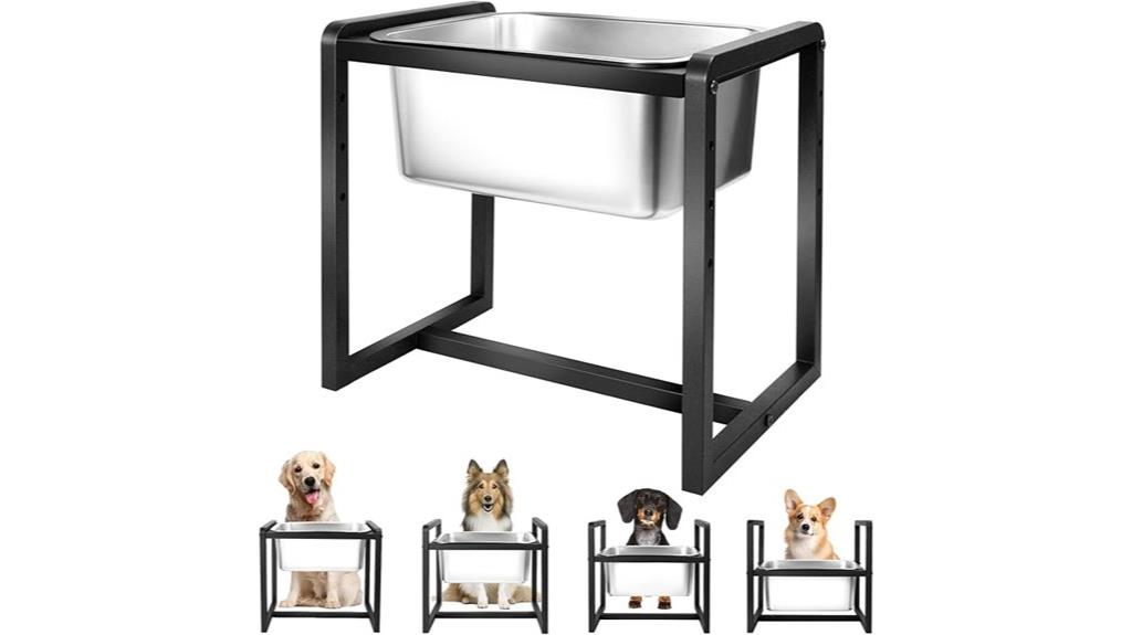 adjustable large dog bowls