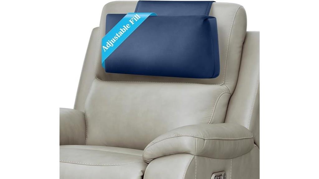 adjustable recliner headrest pillow