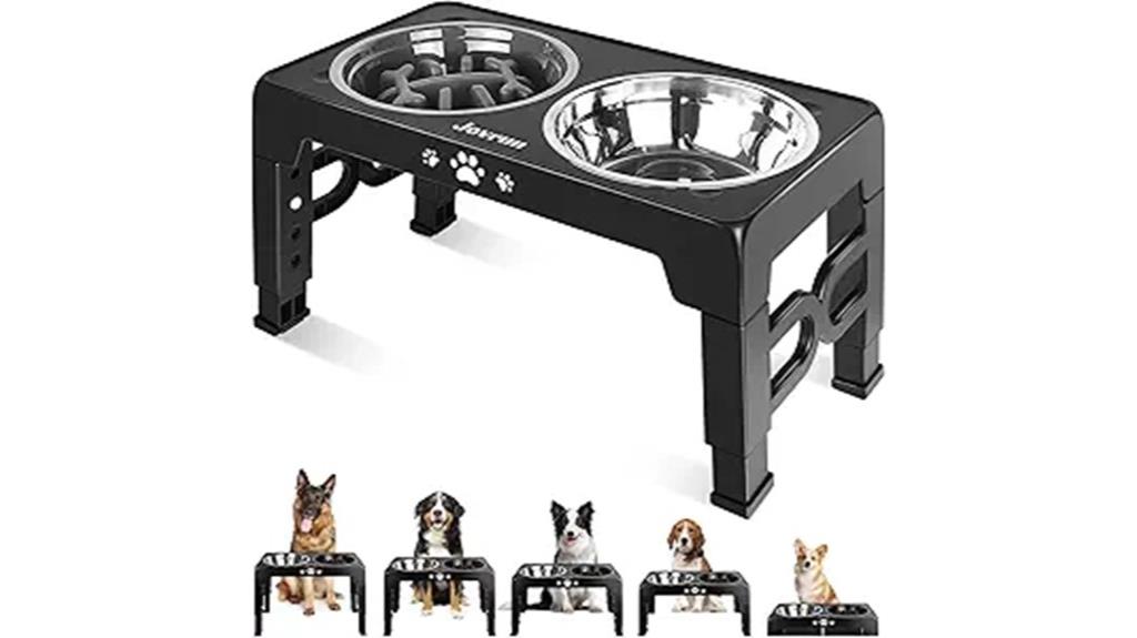 adjustable stainless steel dog bowls