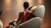 aligned posture maximizes massage