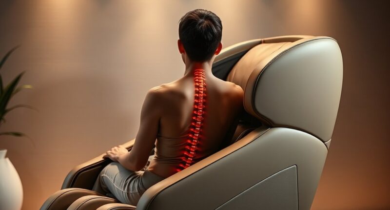 aligned posture maximizes massage