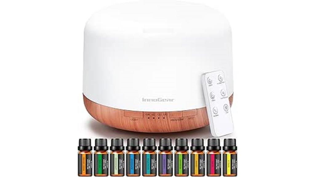aromatherapy diffuser essential oils