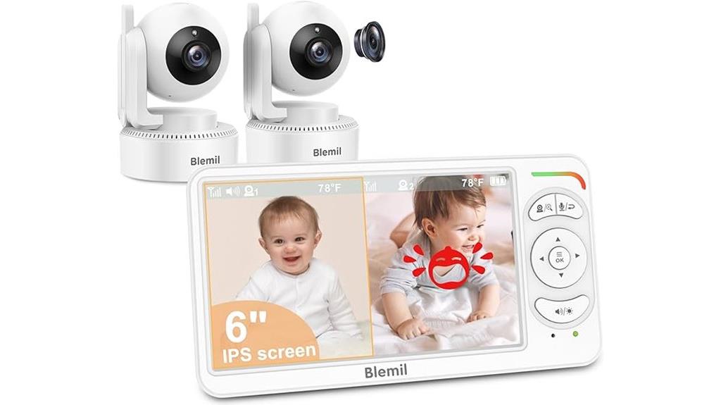 baby monitor with dual cameras