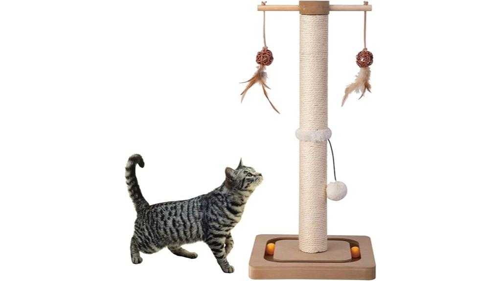 beige 25 inch cat scratcher