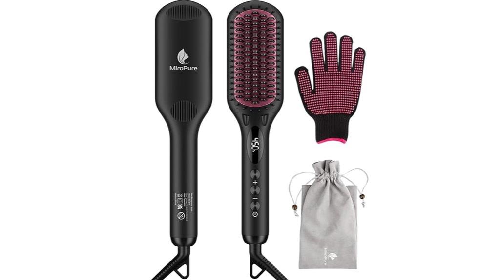 black ceramic hair straightener