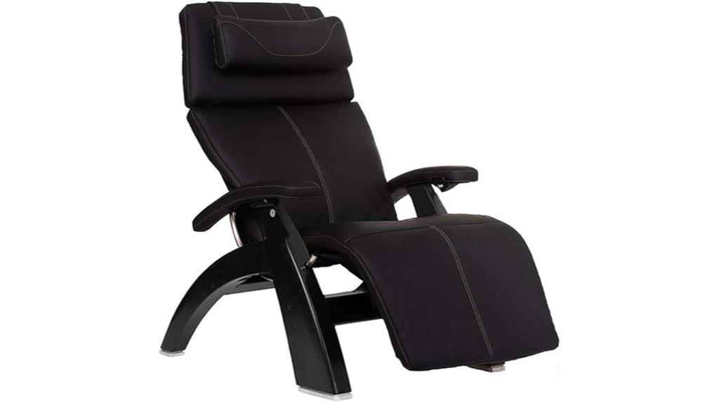 black leather power recliner