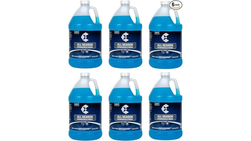 blue winter windshield washer