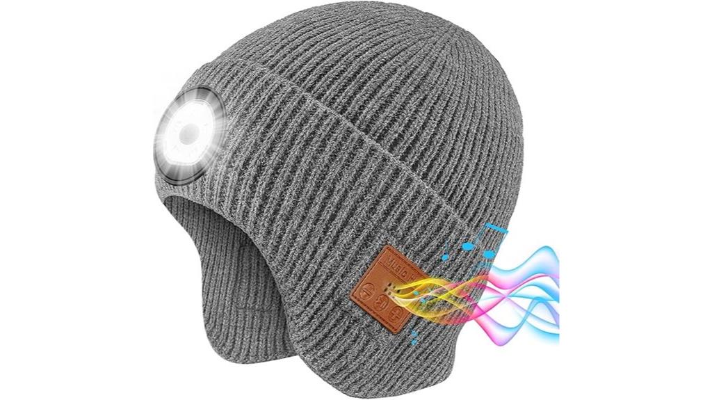 bluetooth beanie with light