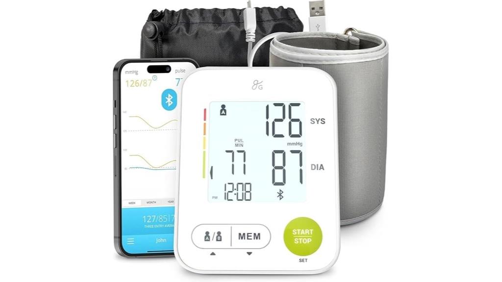 bluetooth blood pressure monitor