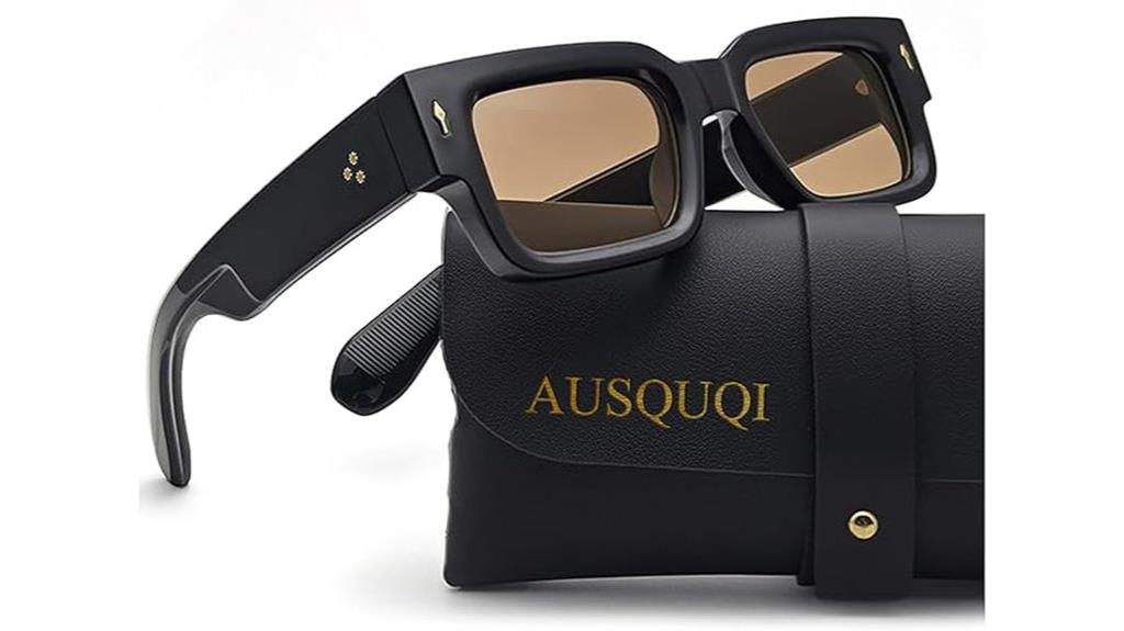 bold square frame sunglasses