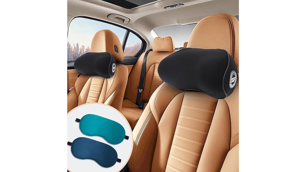 car pillow and sleep masks