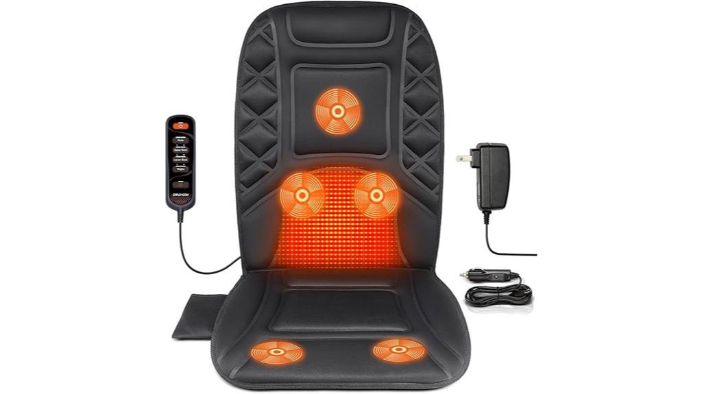 chair back heat vibrate