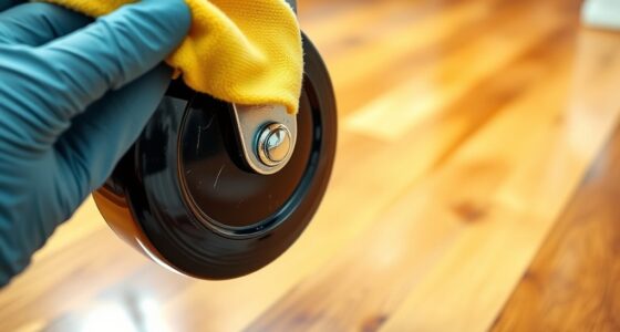 clean wheels to protect floors