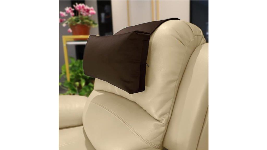 comfortable pearl filled headrest