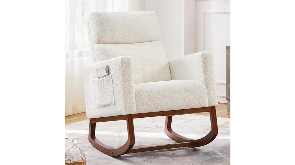 comfortable upholstered rocker