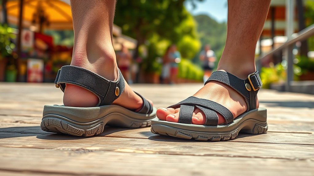 comfortable walking sandal options