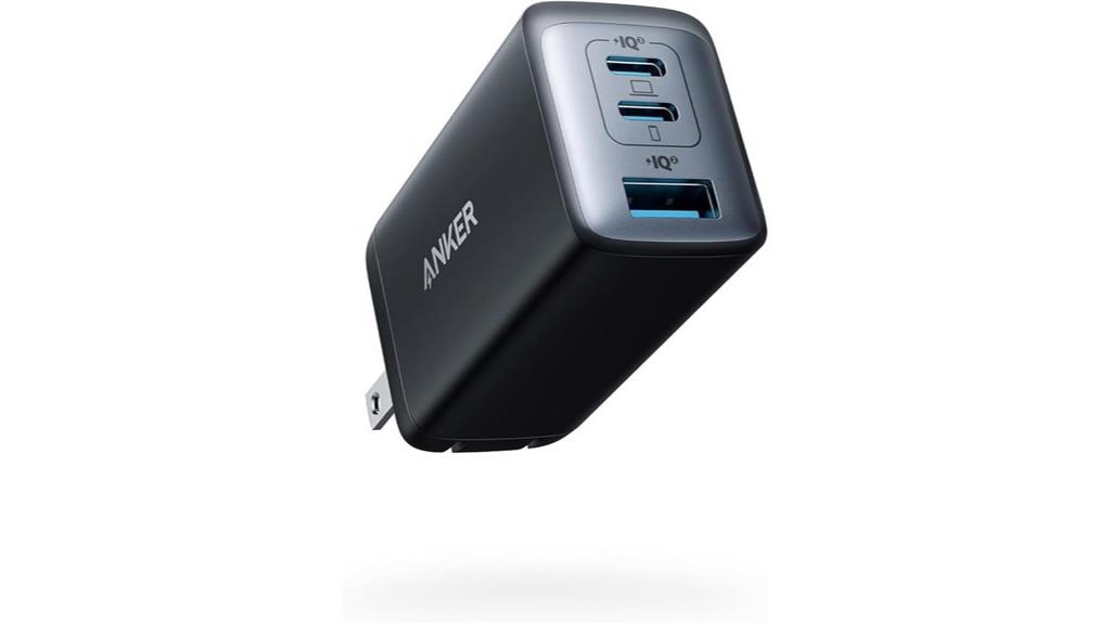 compact 3 port fast charger