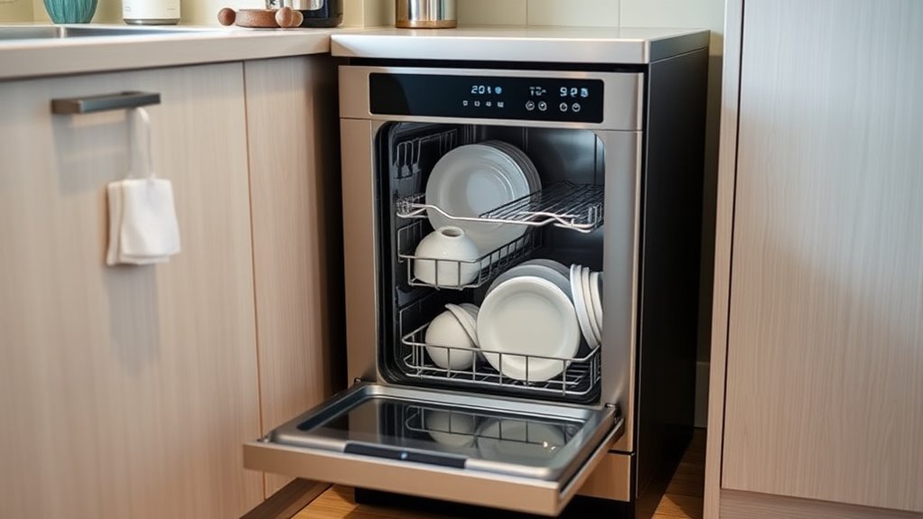 compact efficient dishwashers