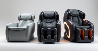 comparison of massage chair dimensions