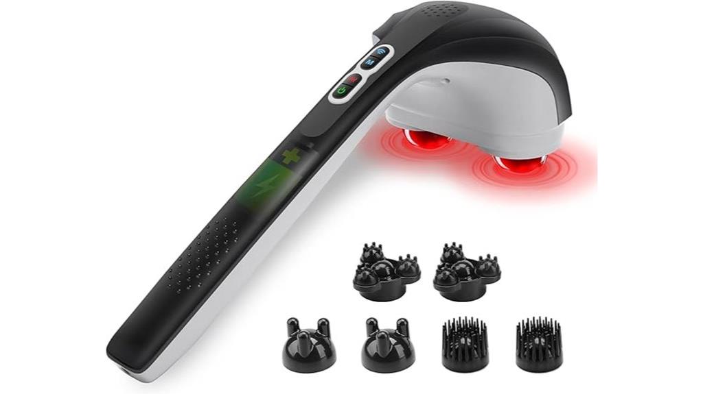 cordless back massager with heat