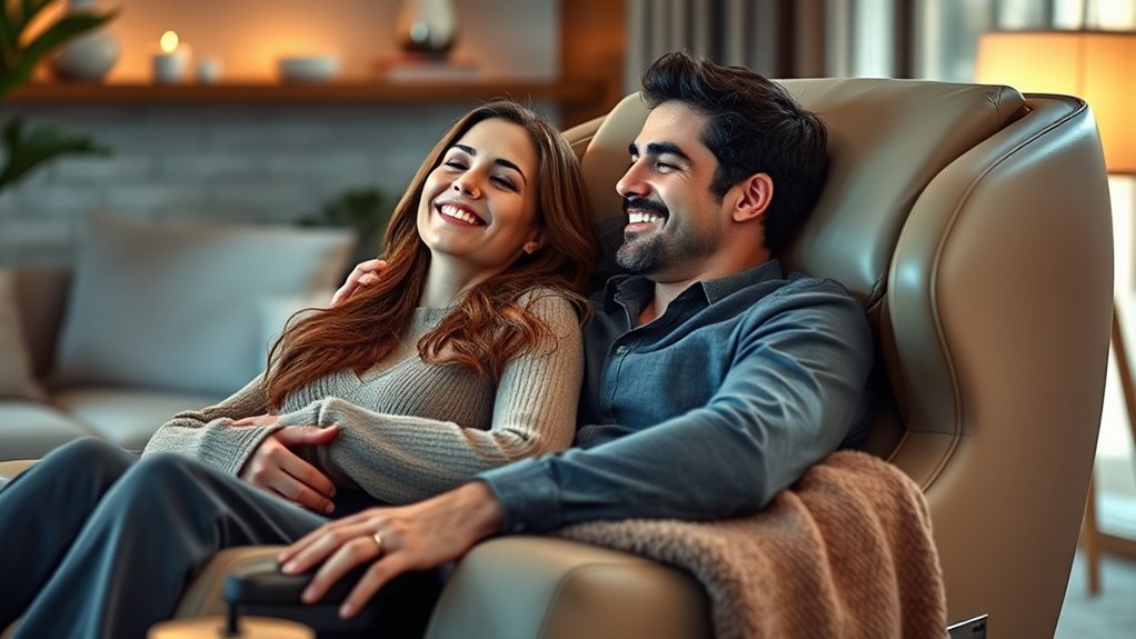 couples massage chair routine