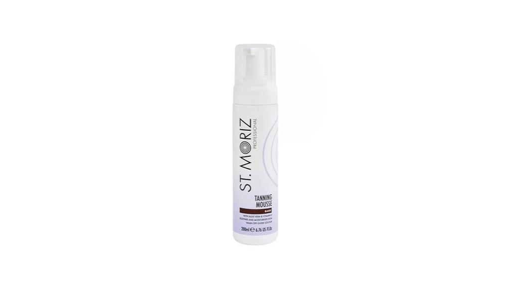dark tanning mousse product