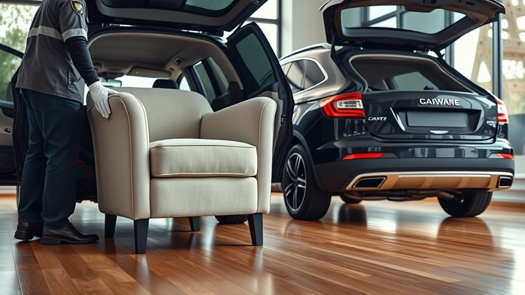 delivery assembly storage options