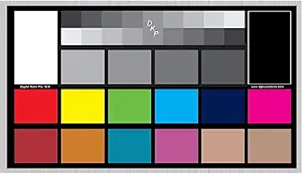 dual color calibration chips