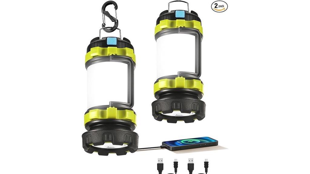 dual led lanterns power bank