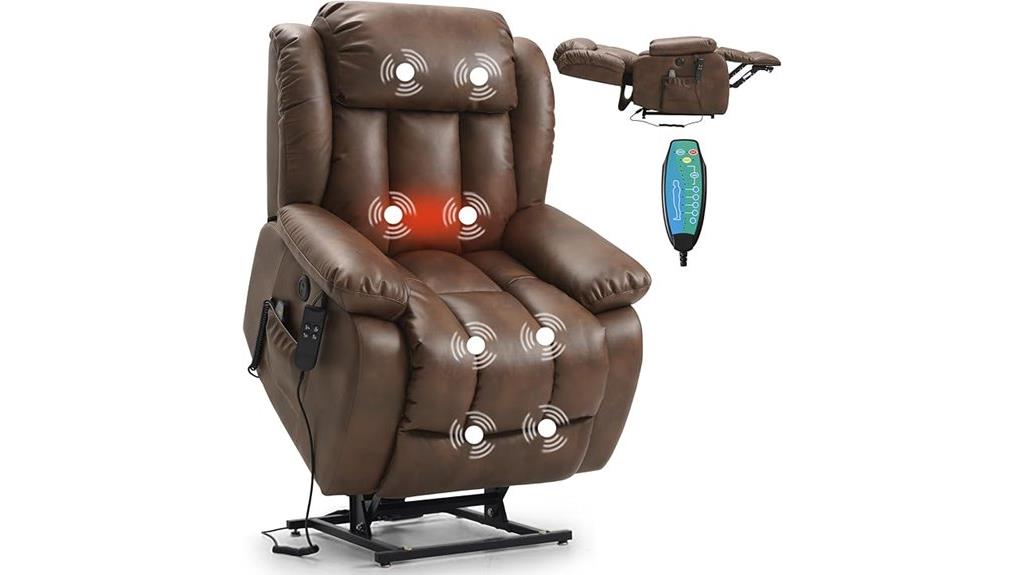 dual motor massage recliner