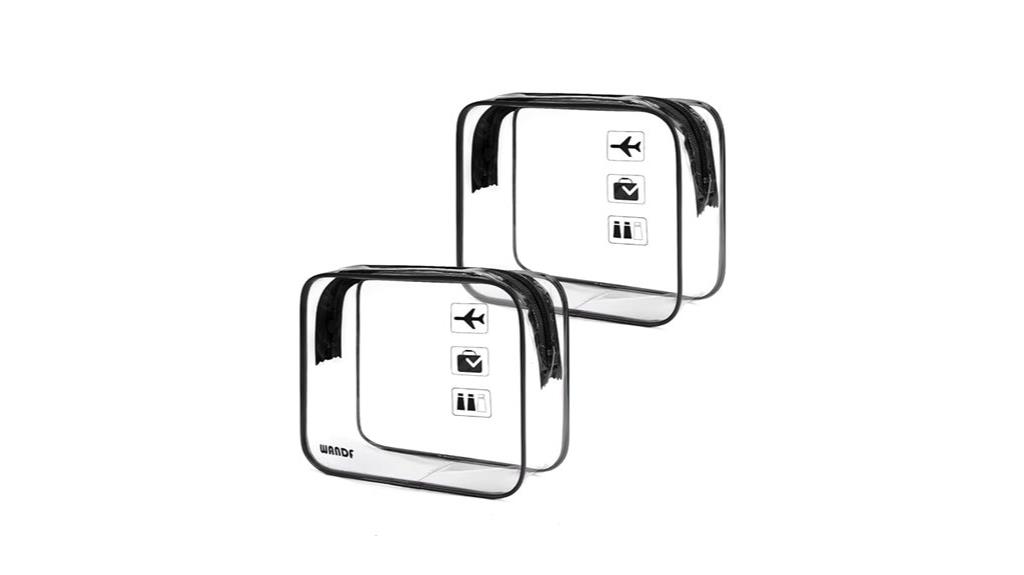 dual pack tsa toiletry bags