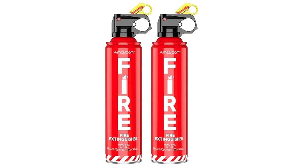 dual portable fire extinguisher