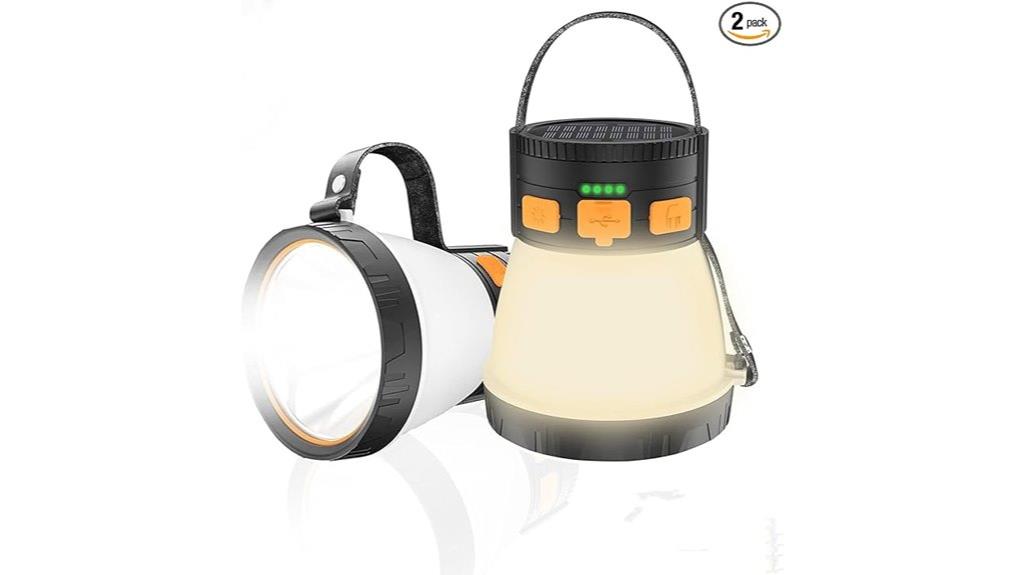 dual rechargeable camping lanterns