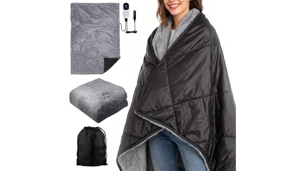 dual sided heated blanket