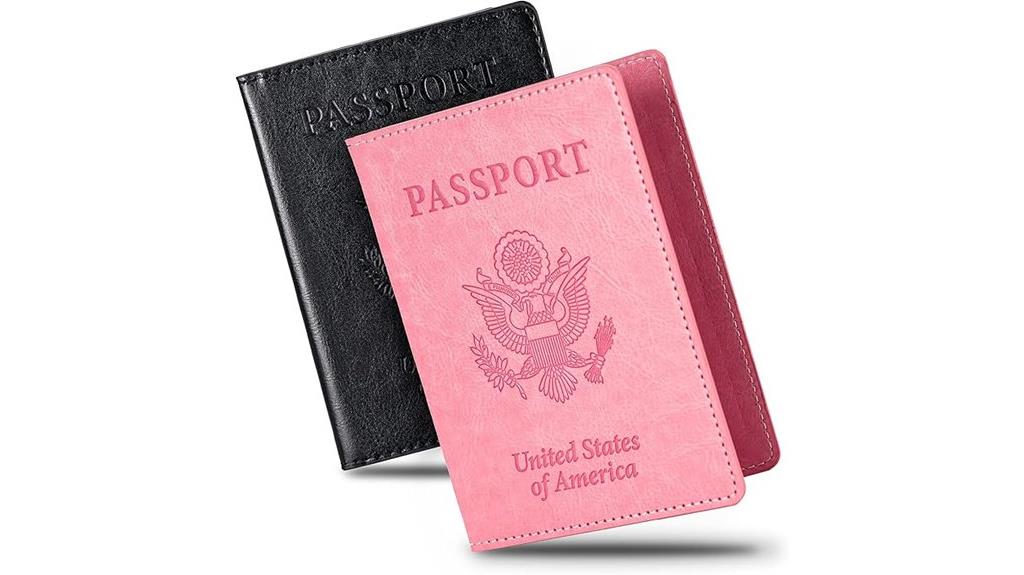 dual slim passport wallets