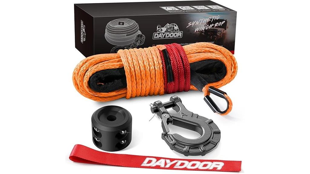 durable 50ft synthetic winch