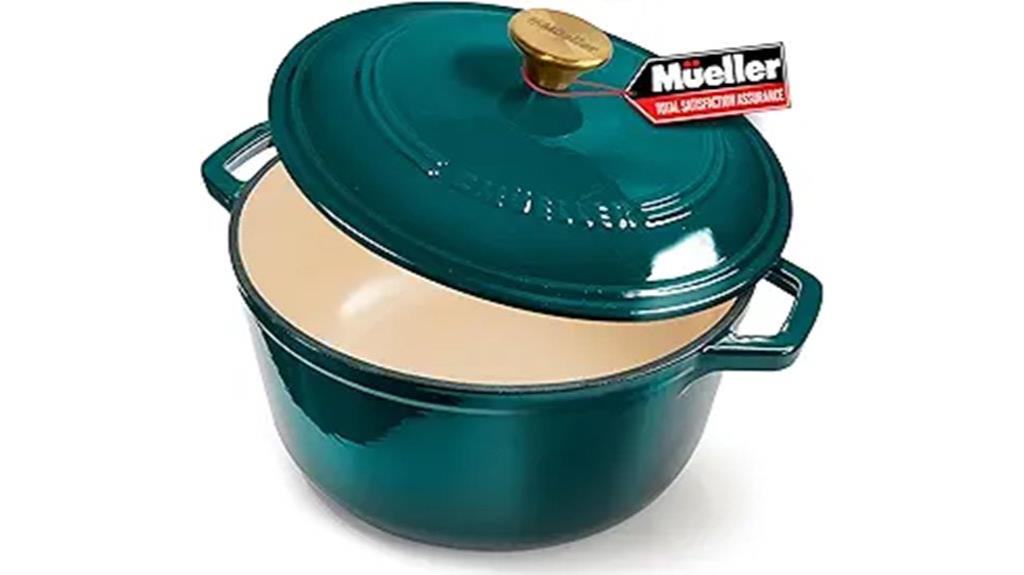 durable 6 quart cast iron