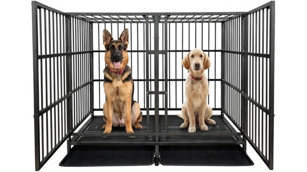 durable dog crate with divider
