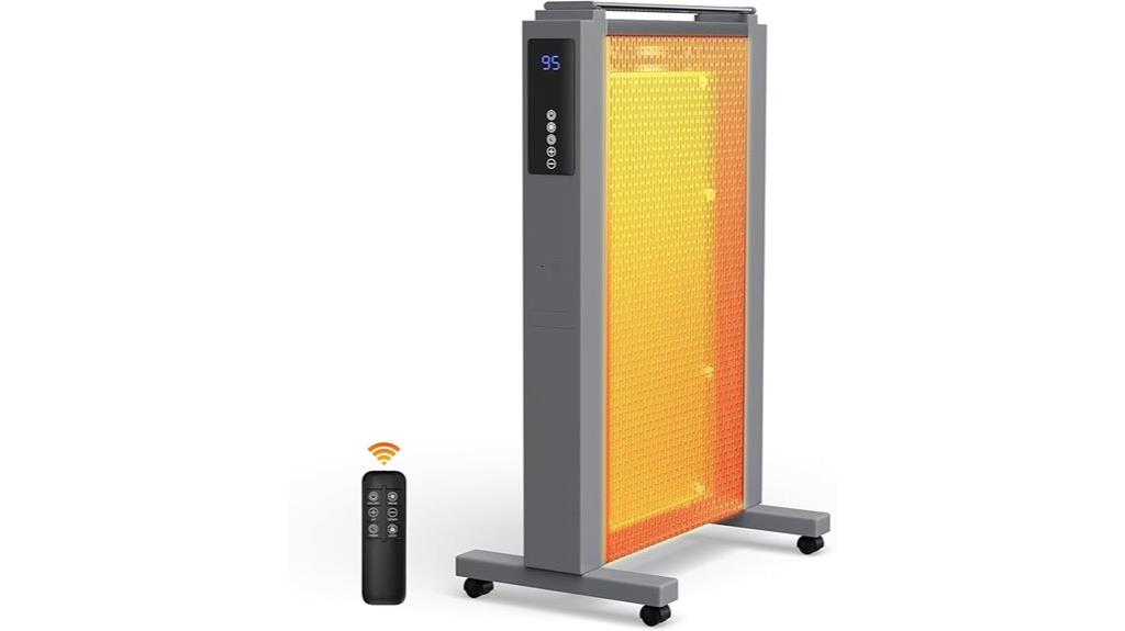 electric infrared heater with remote