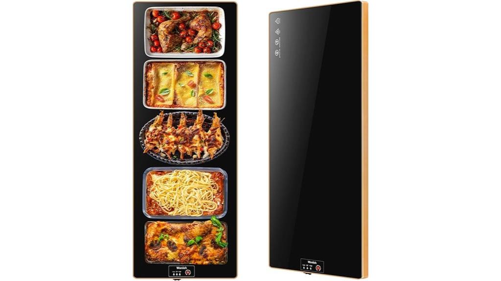 electric warming tray with thermostat