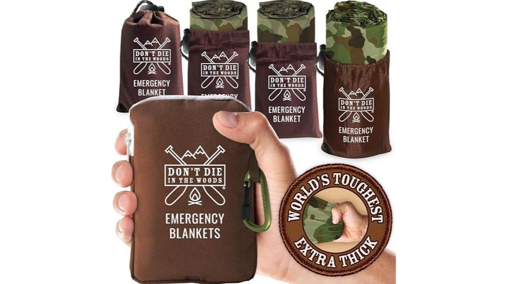 emergency survival blanket set