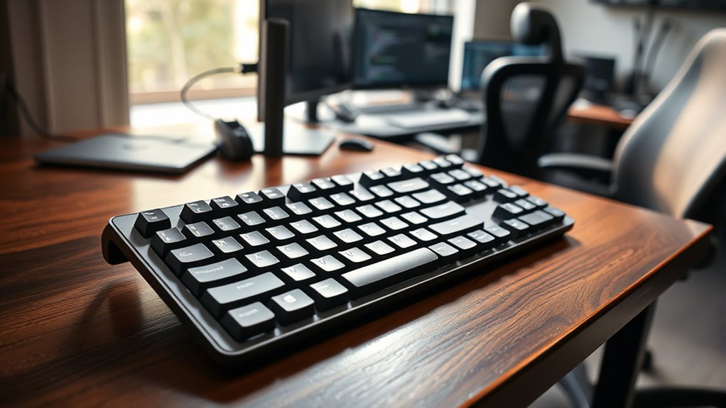 ergonomic customizable keyboard features