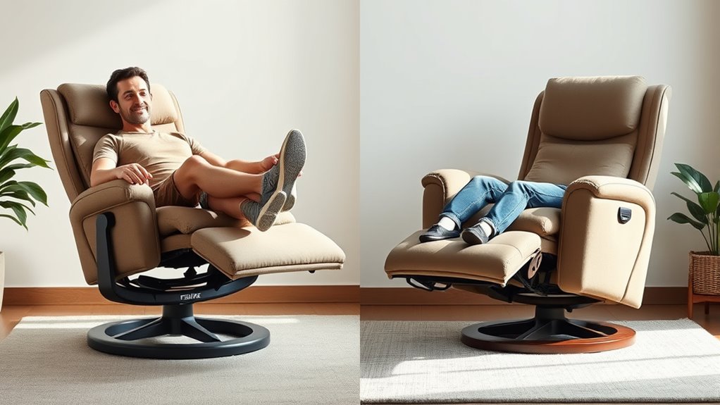 ergonomic stylish recliner options
