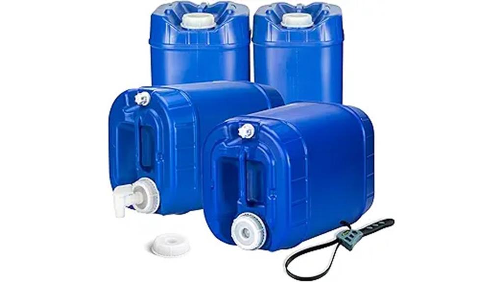 five gallon stackable water tanks