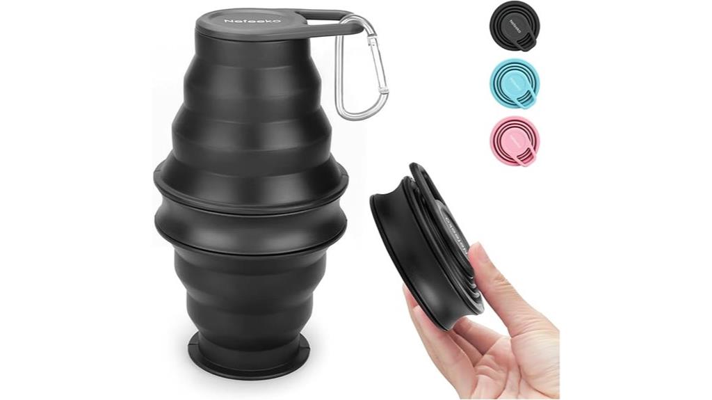 flexible 17oz silicone bottle