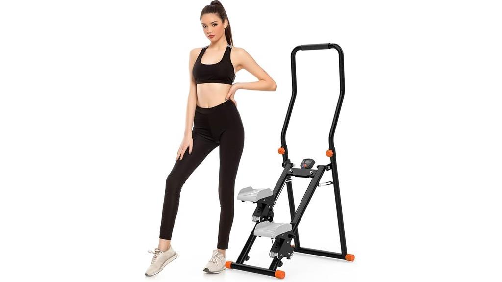 foldable vertical climber exercise equipment
