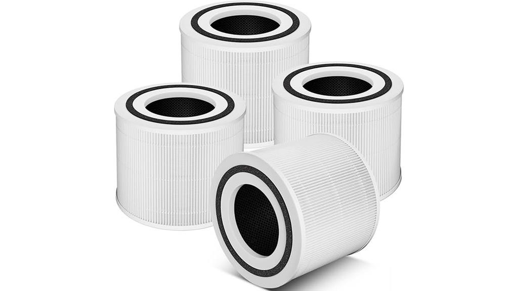 four replacement filters pack