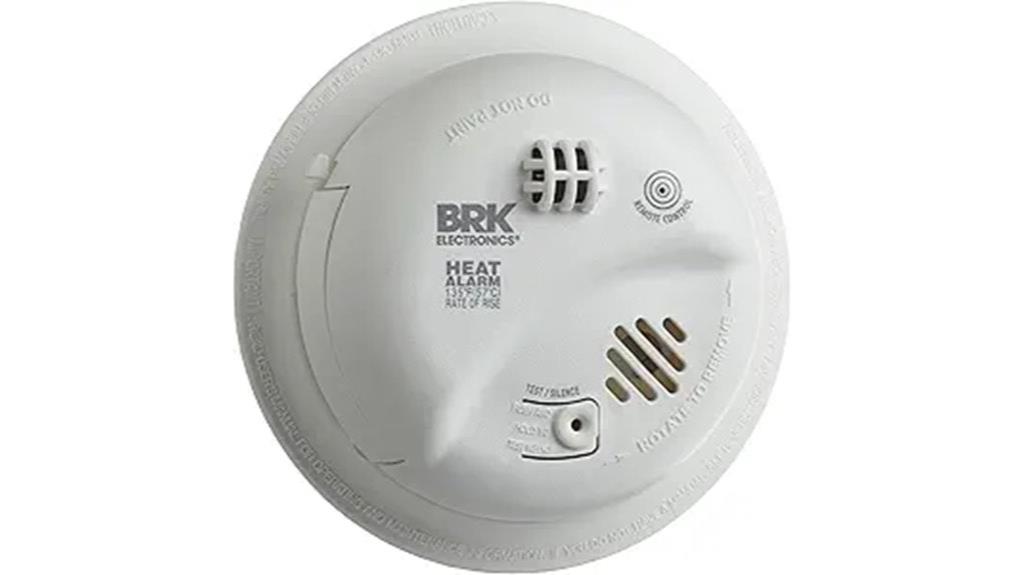 hardwired heat alarm with backup