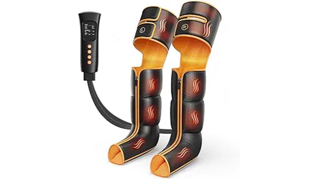 heated compression leg massager